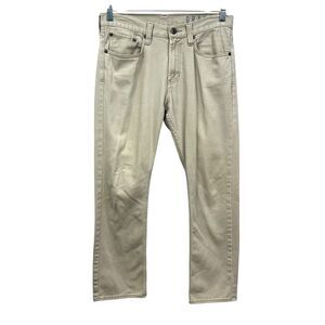Bull Head Mens Jeans Gravels Slim Straight 5 Pocket Beige Zip Fly Size 32 x 28*